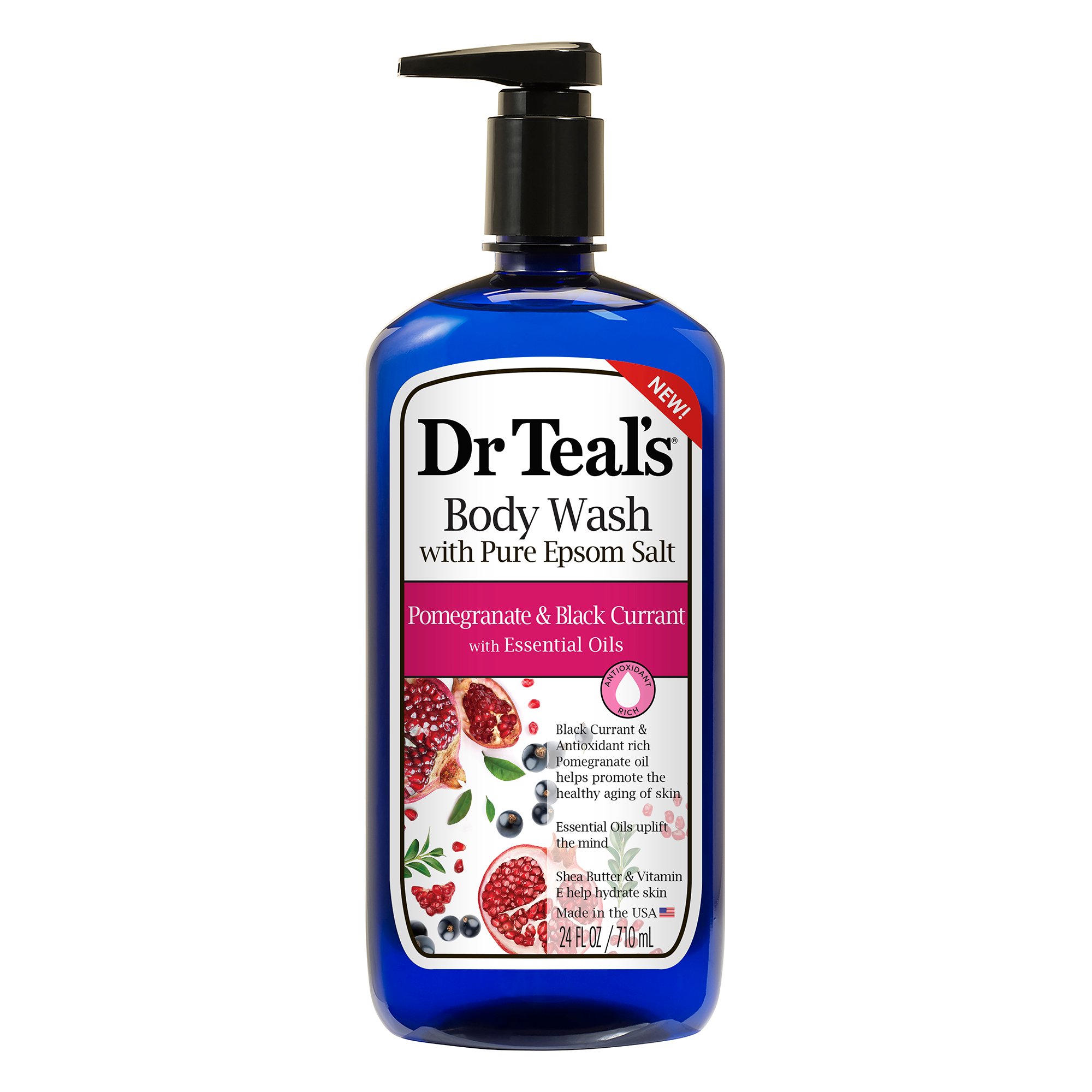 Dr Teal's Body Wash with Pure Epsom Salt Pomegranate & Black Currant