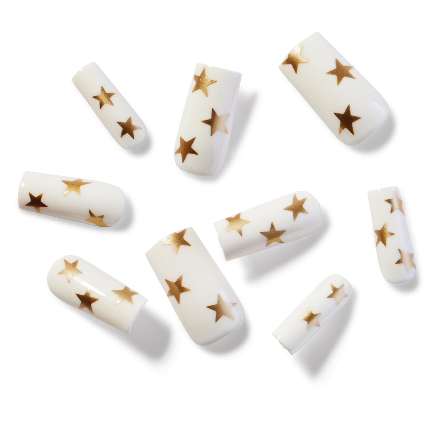 Diosa Thora's Astrology Reading Artificial Nails - Gold Stars; image 2 of 6