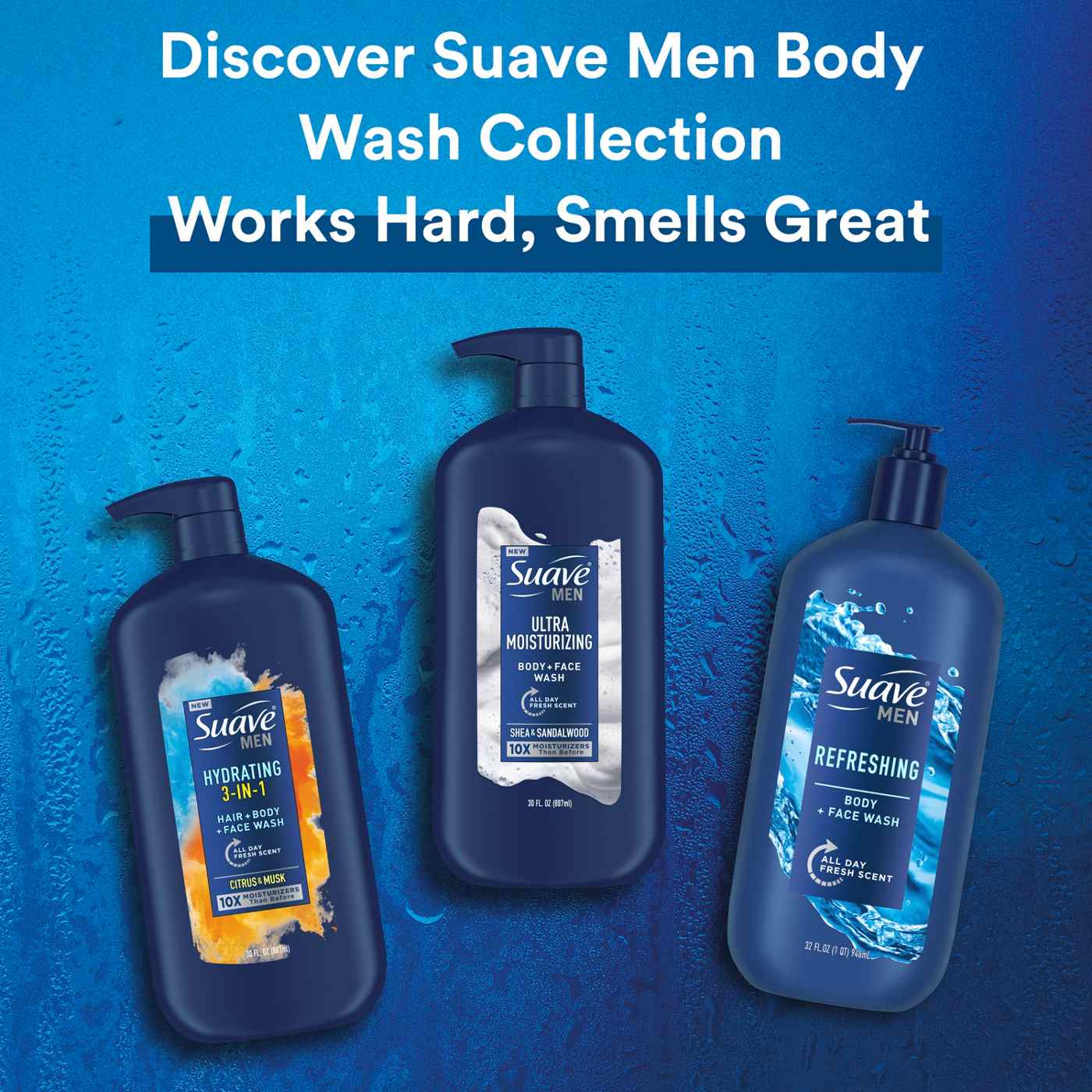 Suave Men Face and Body Wash - Shea Butter and Coconut Oil; image 4 of 8