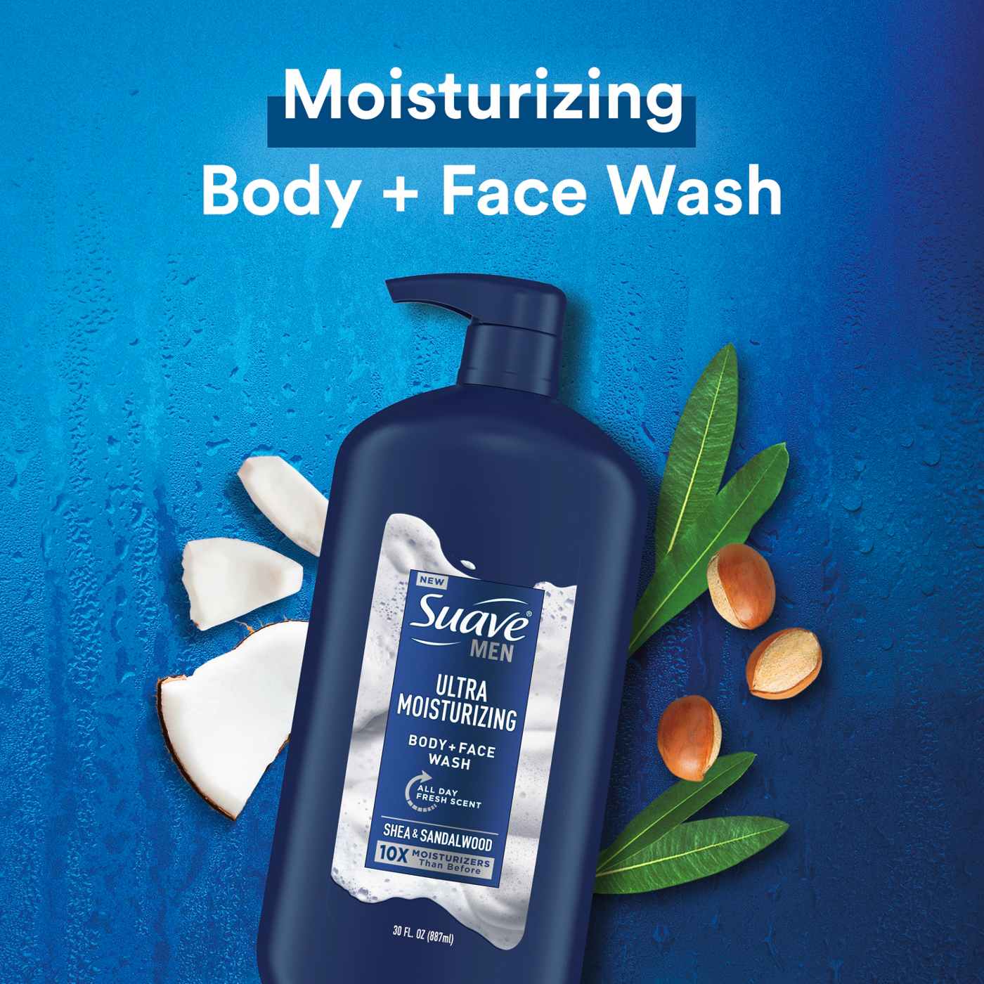 Suave Men Face and Body Wash - Shea Butter and Coconut Oil; image 5 of 8
