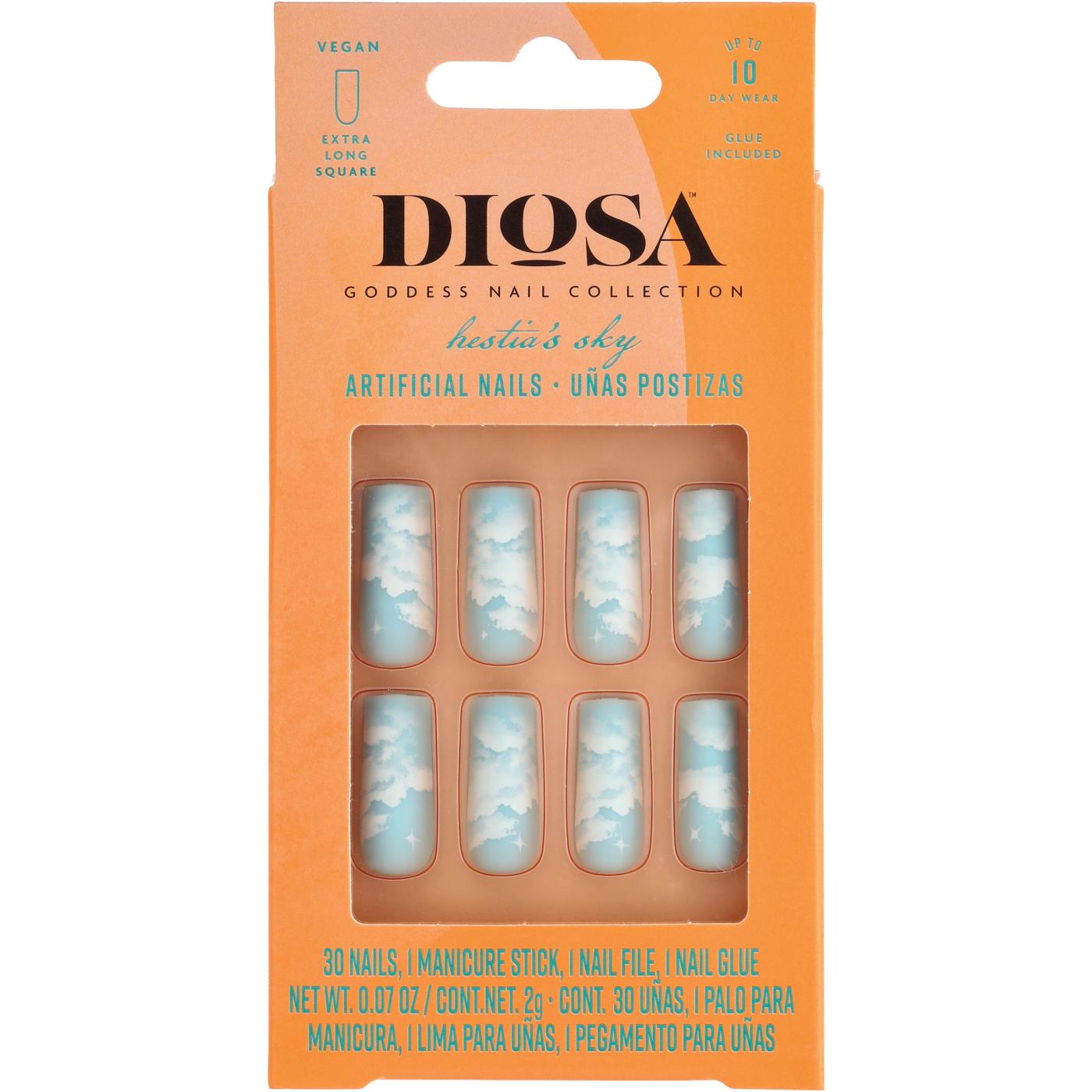 Diosa Hestia's Sky Artificial Nails - Blue Sky; image 1 of 5