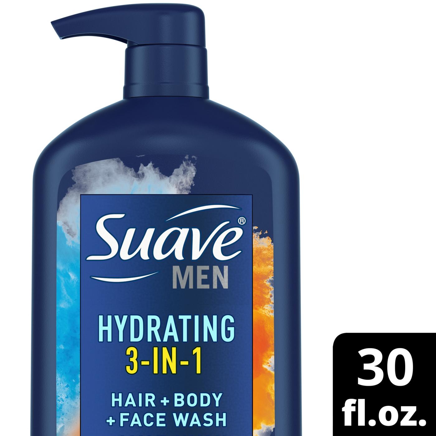 Suave Men 3 in 1 Mens Body Wash, Hair, Face and Body Wash - Cirtus & Musk; image 2 of 9