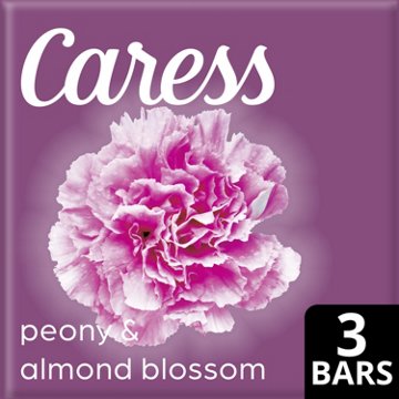 Caress Beauty Bars - Peony & Almond Blossom, 3 ct