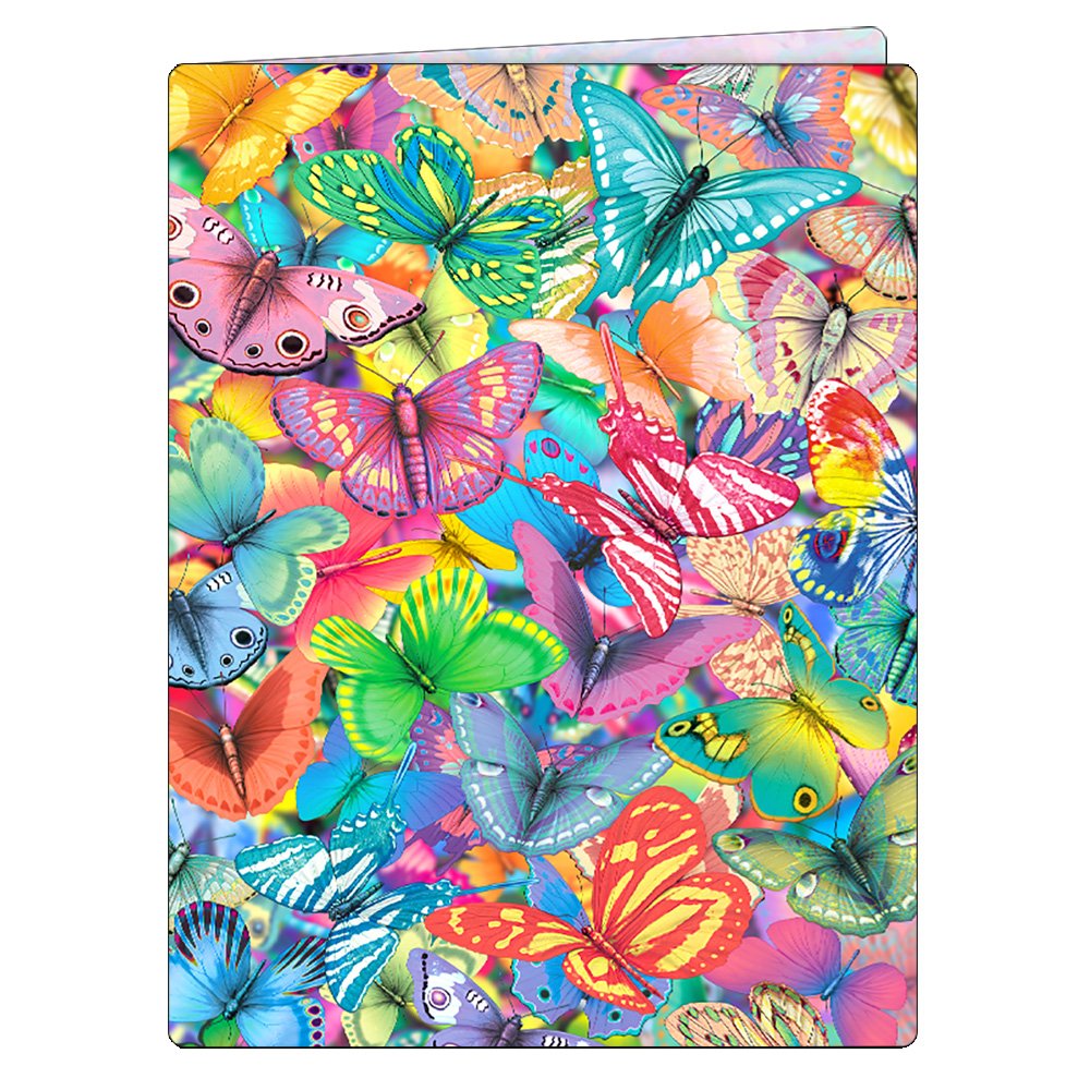 Artgame Butterflies Lenticular Fashion Poly Portfolio with Pockets ...