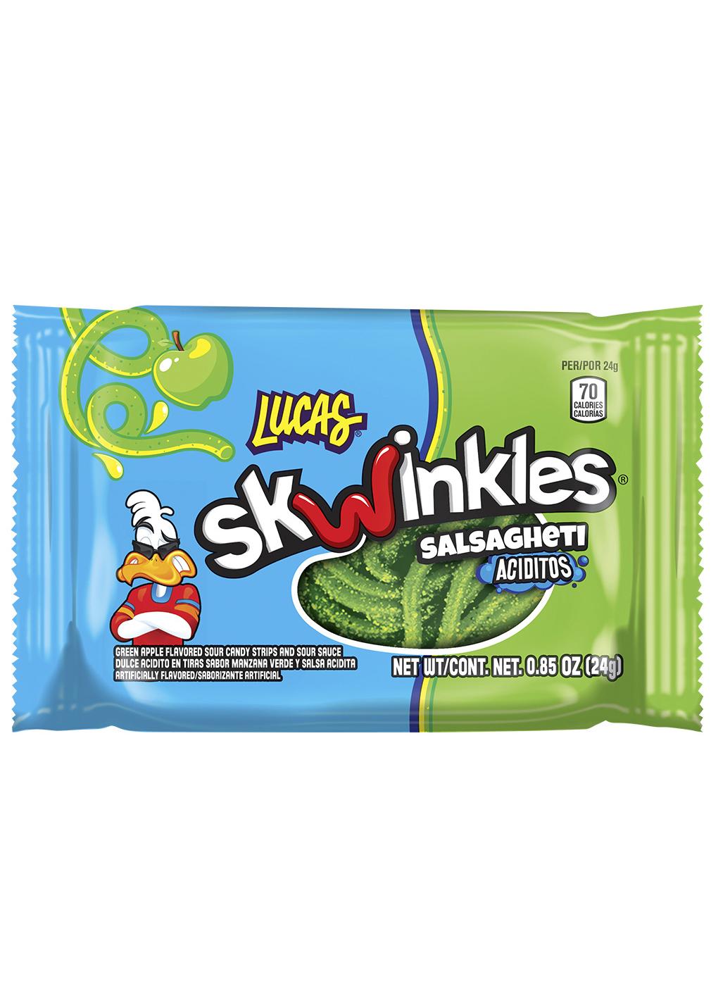 Lucas Skwinkles Salsagheti Sour Candy Strips; image 1 of 2