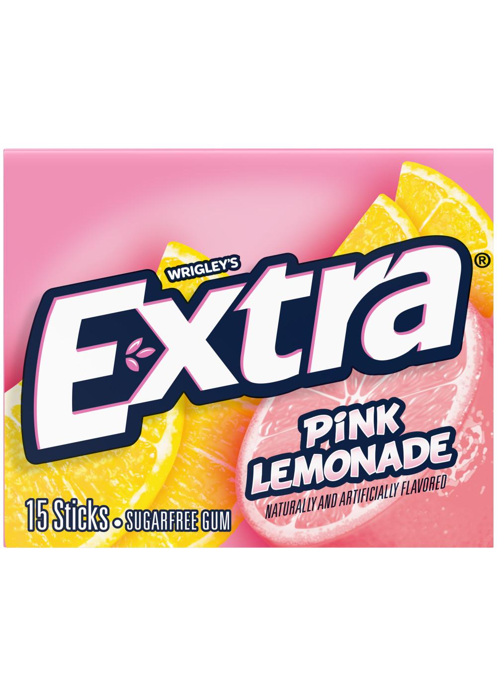 Extra Pink Lemonade Sugar Free Gum; image 2 of 6