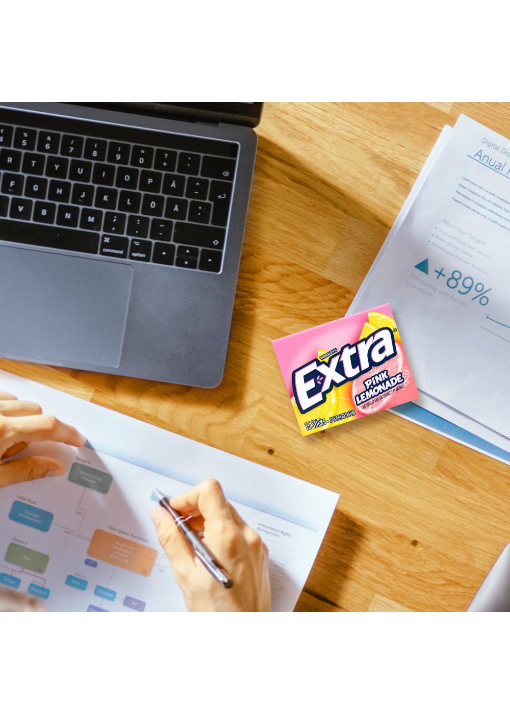 Extra Pink Lemonade Sugar Free Gum; image 4 of 6