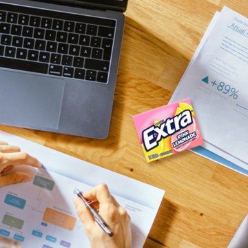 Extra Pink Lemonade Sugar Free Gum, 15 pc