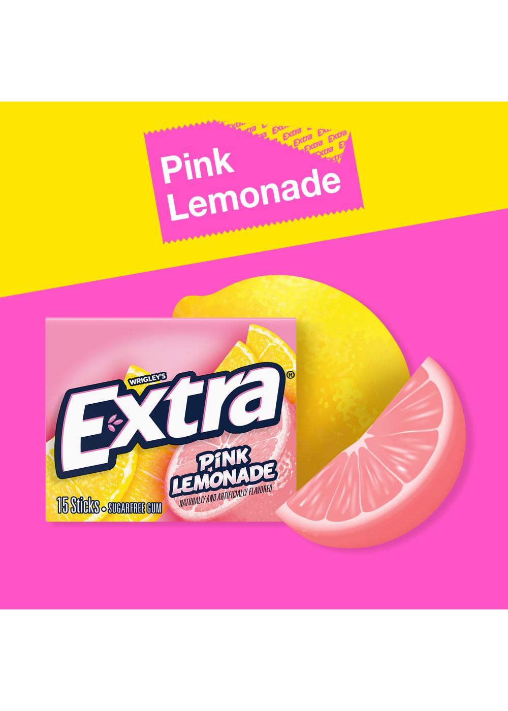 Extra Pink Lemonade Sugar Free Gum; image 5 of 6
