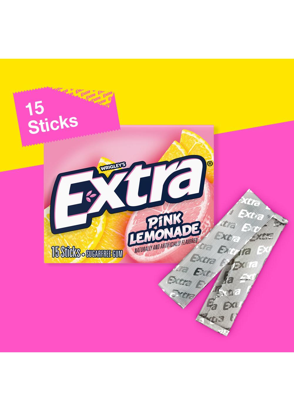 Extra Pink Lemonade Sugar Free Gum; image 6 of 6