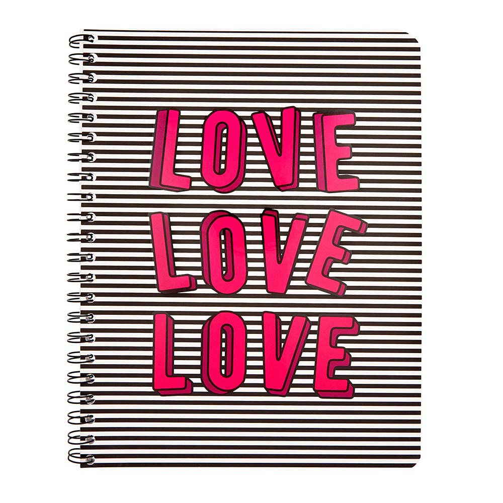 Eccolo LOVE 1 Subject College Ruled Spiral Notebook - Shop Notebooks At ...