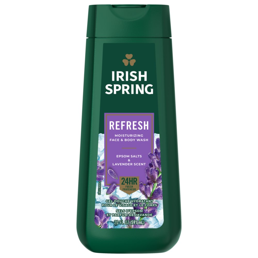 Irish Spring Refresh Face & Body Wash Epsom Salts & Lavender Shop