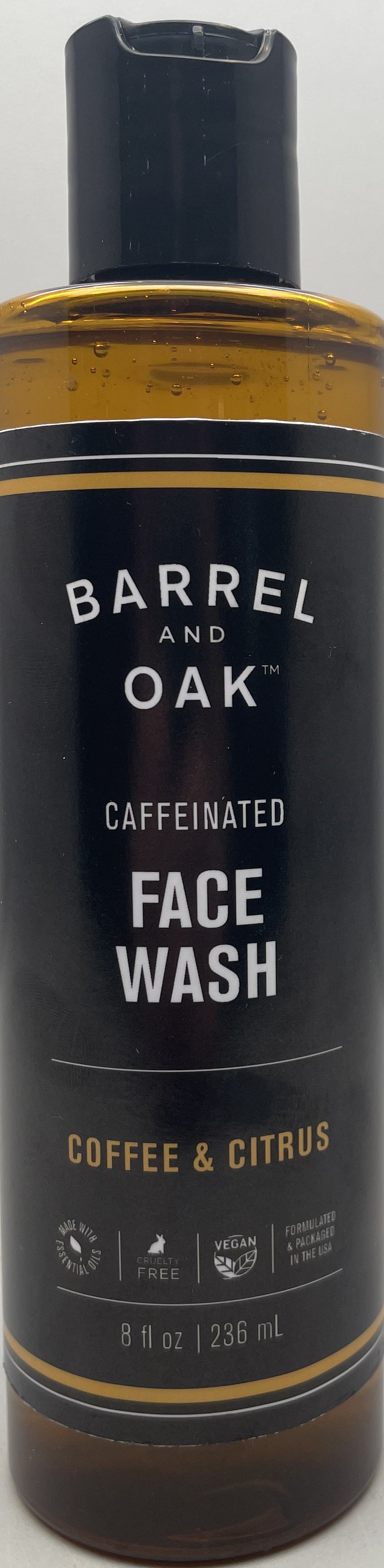 Barrel and Oak Caffeinated Face Wash Coffee & Citrus Shop Facial