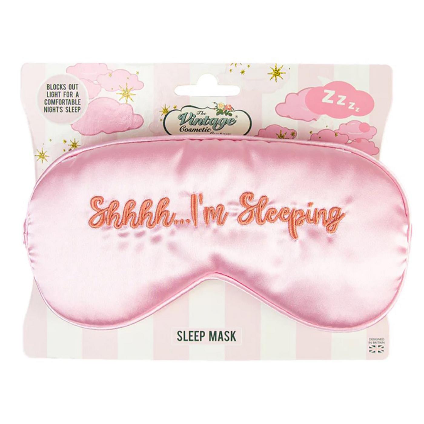 The Vintage Cosmetic Company Sleep Mask - 'Shhh I'm Sleeping'; image 1 of 2