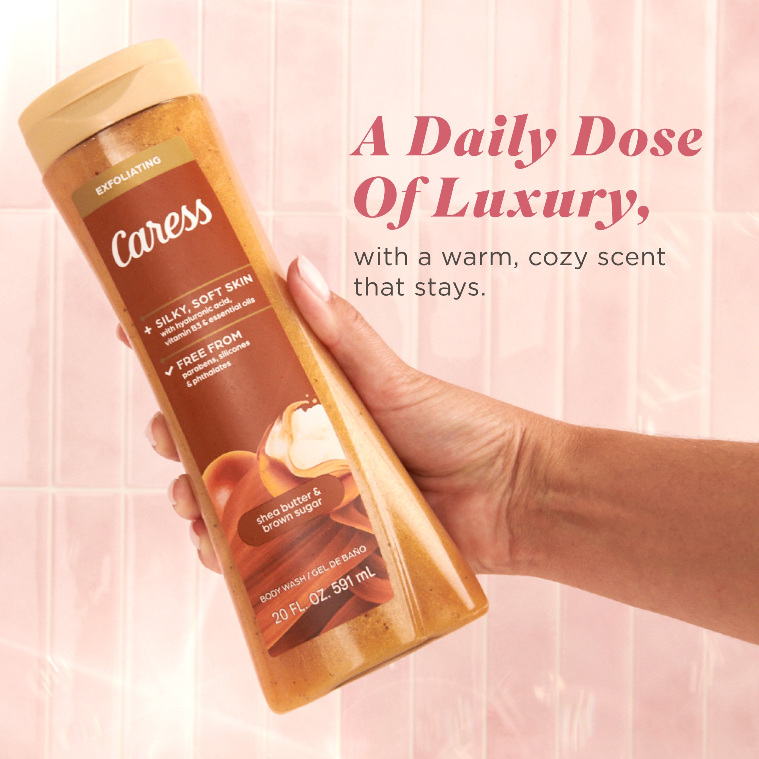 Caress Exfoliating Body Wash - Shea Butter & Brown Sugar - Shop 