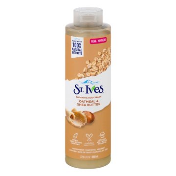 St. Ives Soothing Body Wash - Oatmeal & Shea Butter, 22 oz