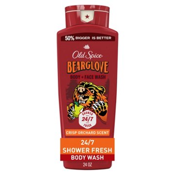 Old Spice Cleansing Body Wash for Men, 2 in 1 Face & Body Wash, Bearglove, Crisp Orchard