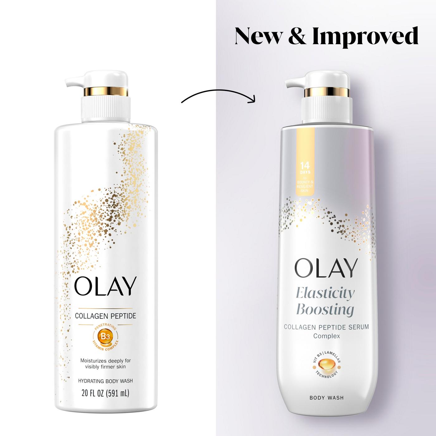 Olay Elasticity Boosting Body Wash with Collagen Peptide Serum Complex; image 7 of 9