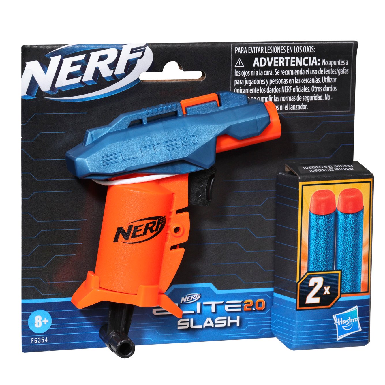 Nerf Elite 2.0 Slash Blaster, 2 Nerf Elite Darts, Pull To Prime Handle –  KIDMAYA