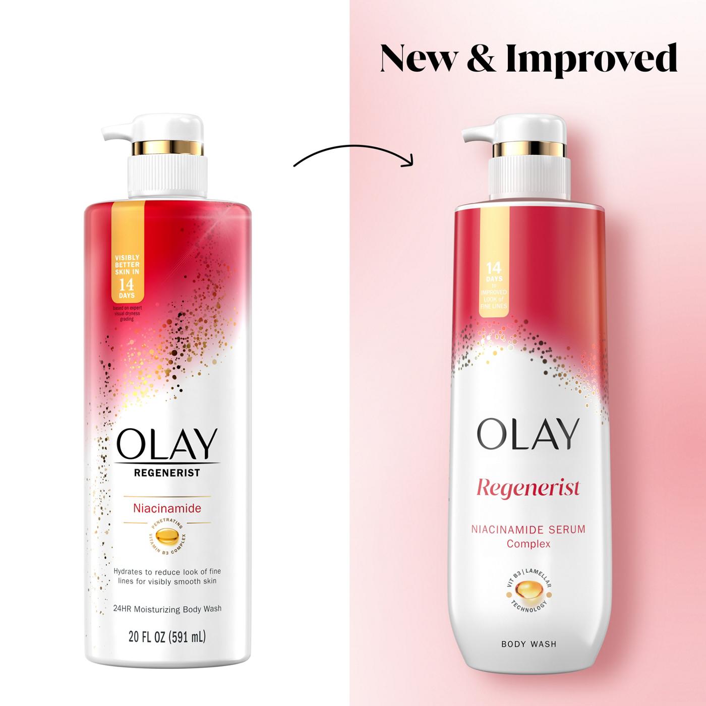 Olay Regenerist Body Wash with Niacinamide Serum Complex; image 6 of 9