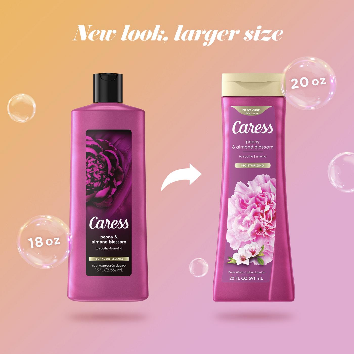 Caress Moisturizing Body Wash - Peony & Almond Blossom; image 4 of 7