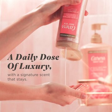 Caress Daily Silk Body Wash - White Peach & Orange Blossom, 20 oz