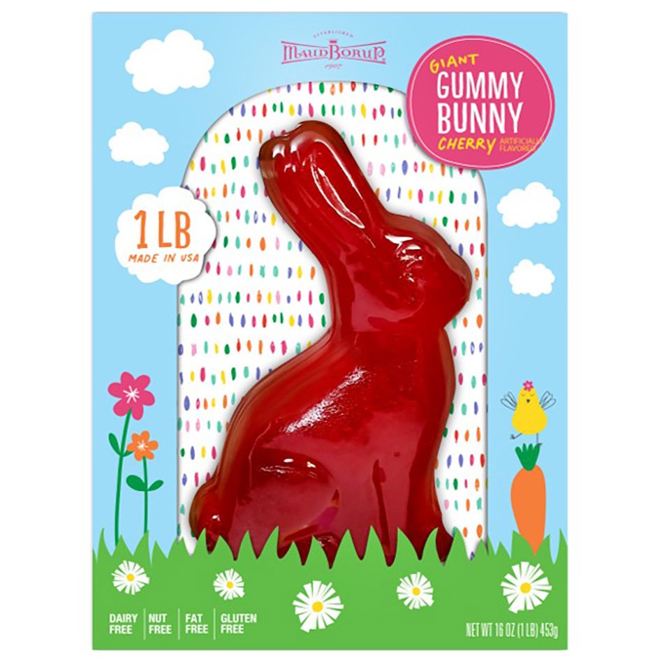 Maud Borup Cherry Flavor Giant Gummy Bunny - Shop Candy at H-E-B