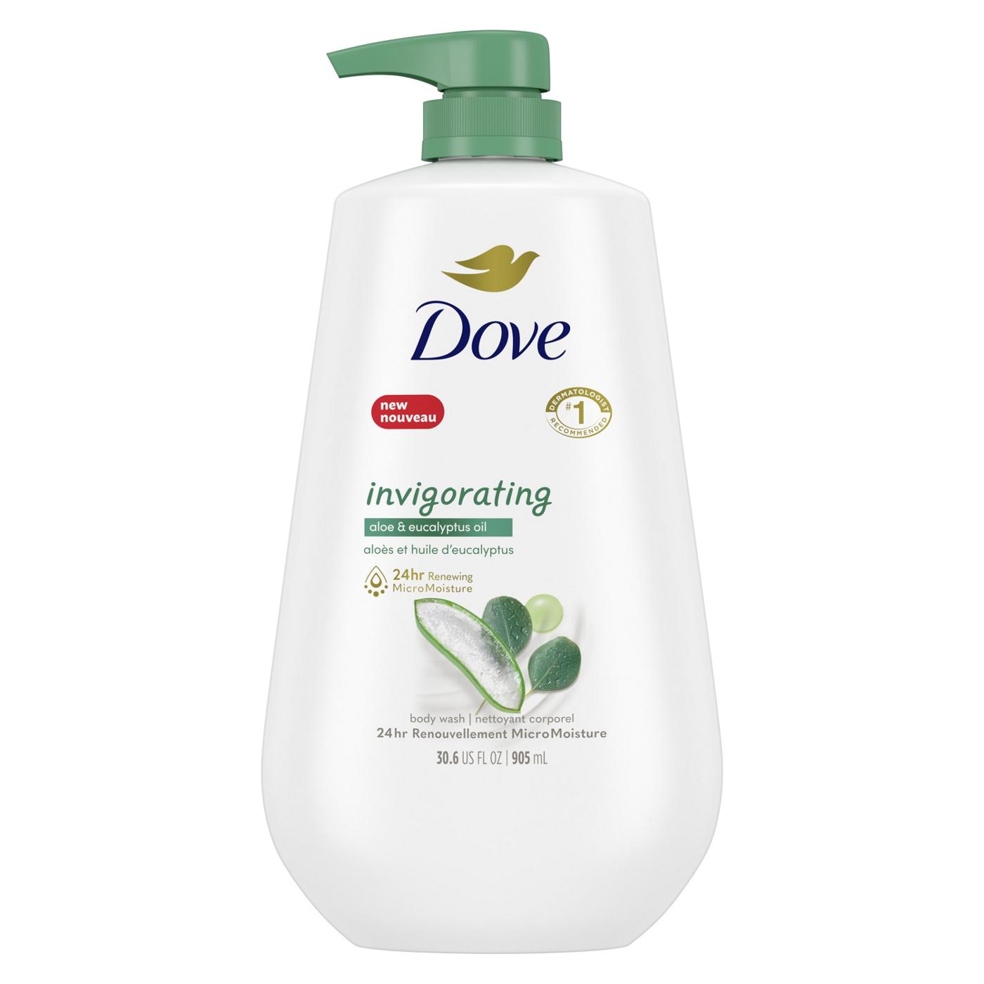 Dove Invigorating Body Wash - Aloe & Eucalyptus Oil; image 1 of 8