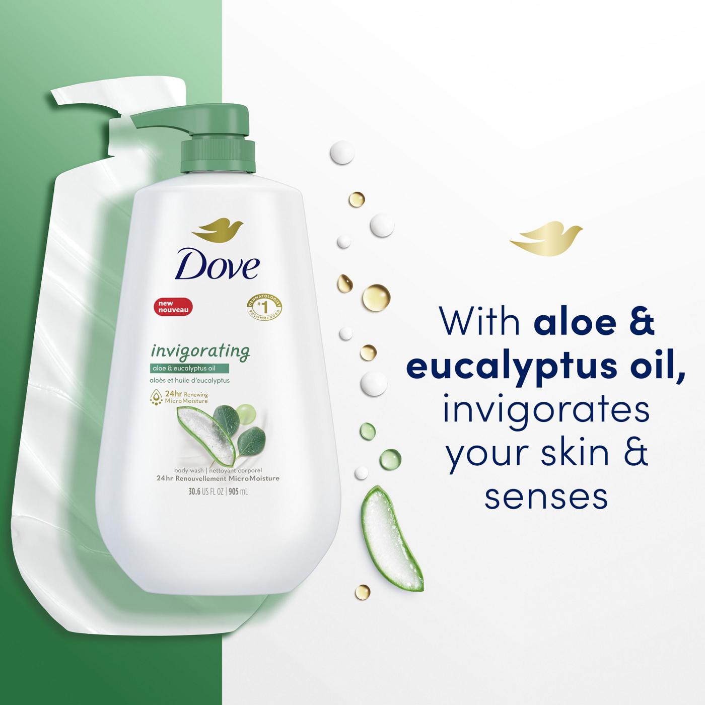 Dove Invigorating Body Wash - Aloe & Eucalyptus Oil; image 3 of 8