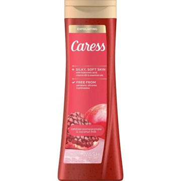 Caress Moisturizing Body Wash - Pomegranate & Coconut Milk, 20 oz