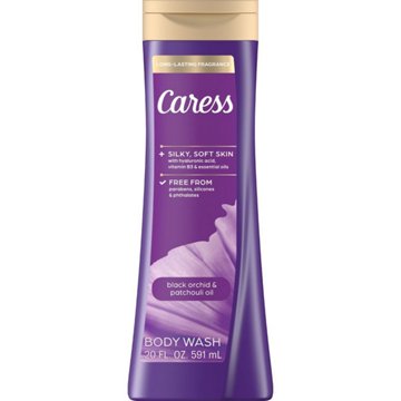 Caress Relaxing Body Wash - Black Orchid & Patchouli Oil, 20 oz