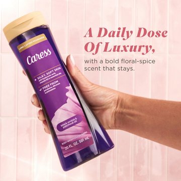 Caress Relaxing Body Wash - Black Orchid and Patchouli Oil