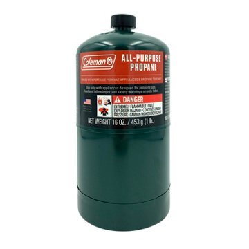 Coleman All-Purpose Propane Single Gas Cylinder, 16 oz