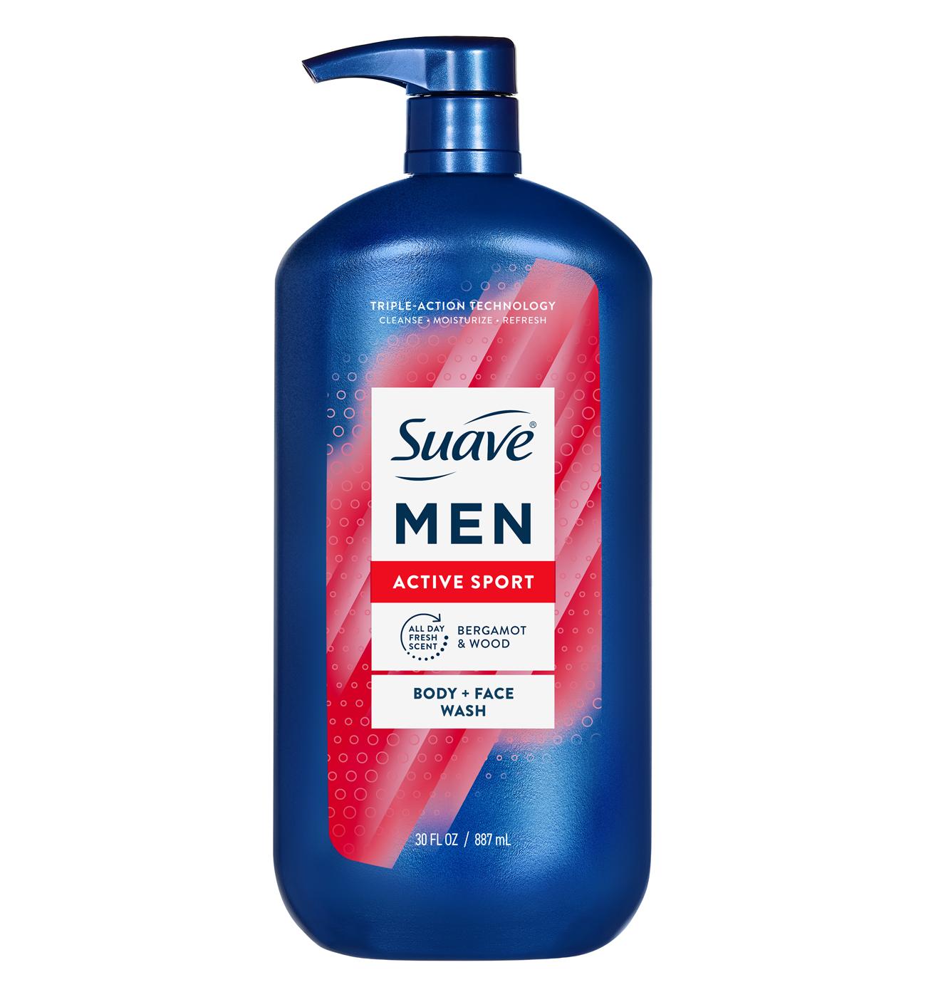 Suave Men Face & Body Wash - Active Sport; image 1 of 2