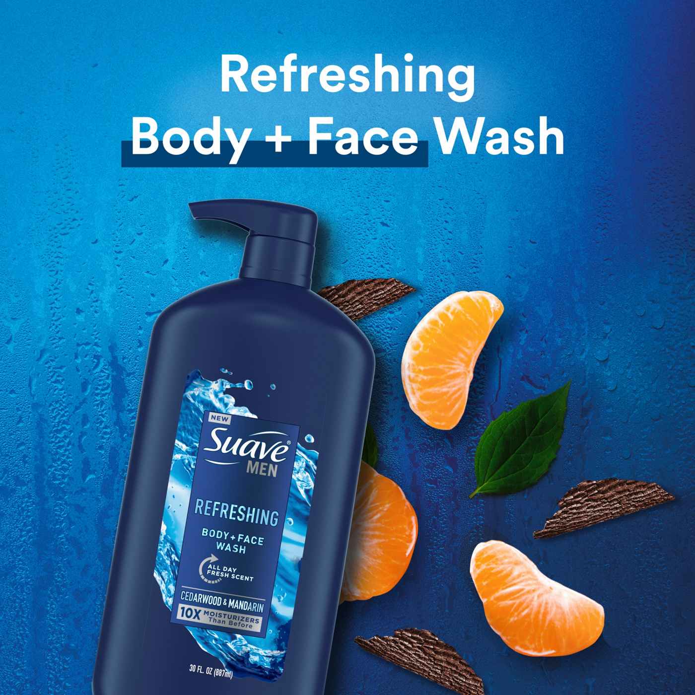 Suave Men Face & Body Wash - Refreshing; image 3 of 9