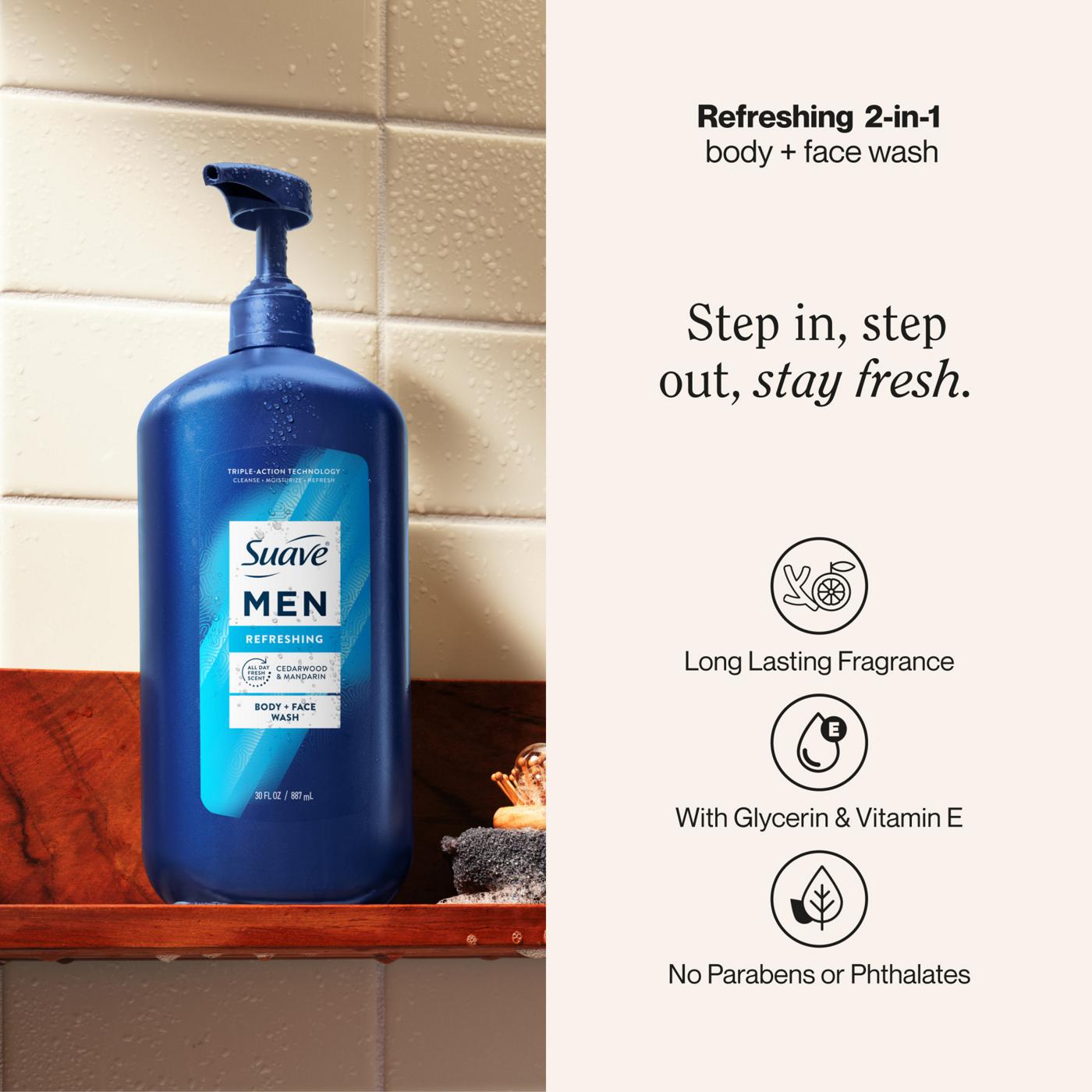Suave Men Face & Body Wash Refreshing Shop Body wash at HEB