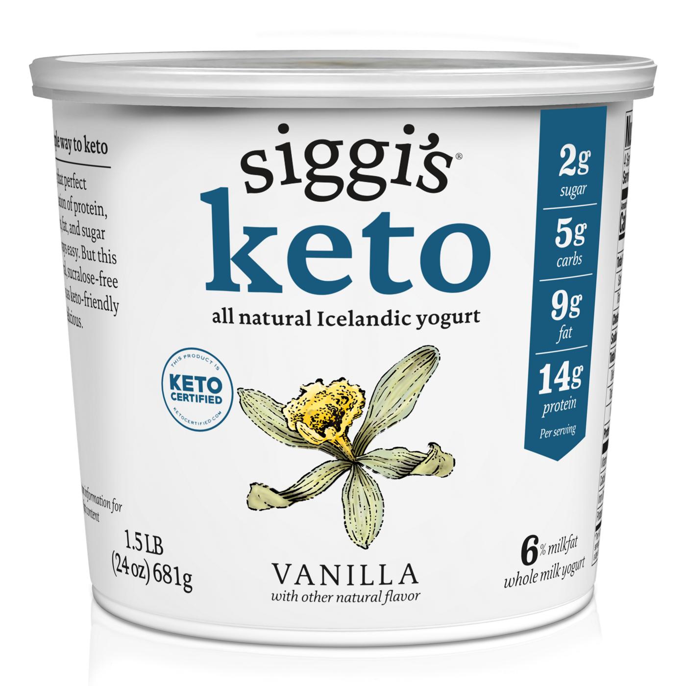 Siggi's Skyr Keto Vanilla Yogurt; image 1 of 2