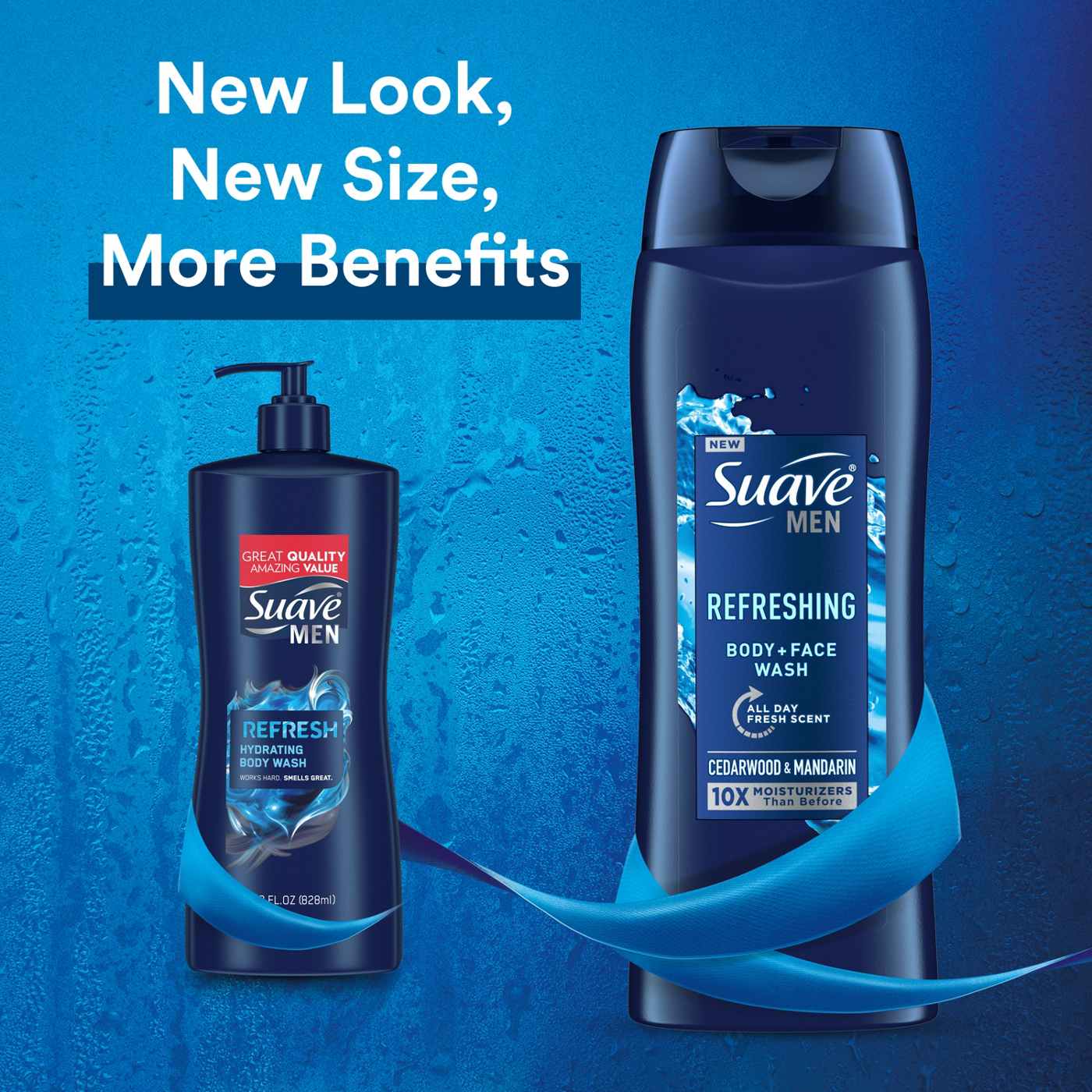 Suave Men Face & Body Wash, Refreshing; image 3 of 8