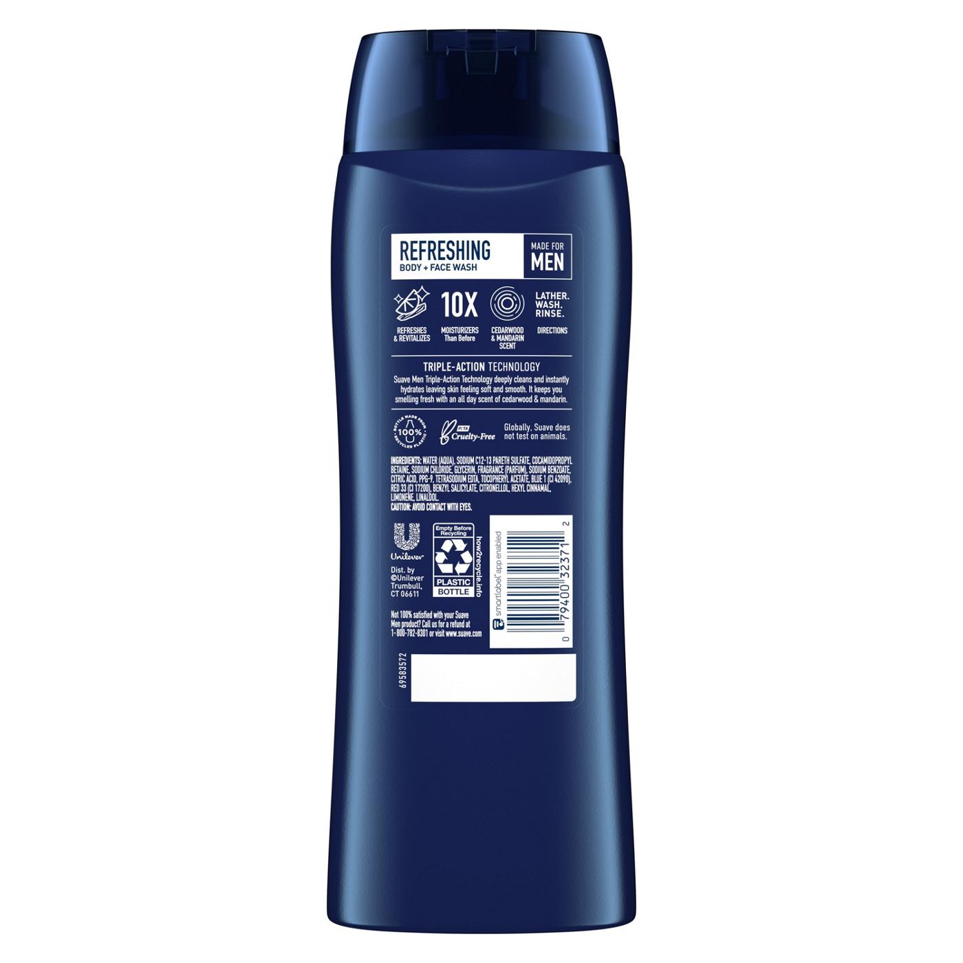 Suave Men Face & Body Wash, Refreshing; image 4 of 4