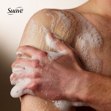 Suave Men Refreshing 2-in-1 Face & Body Wash - Cedarwood & Mandarin, 18 oz