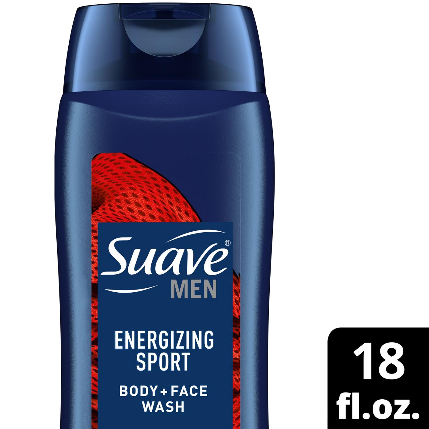 Suave Men Body + Face Wash - Energizing Sport; image 2 of 8