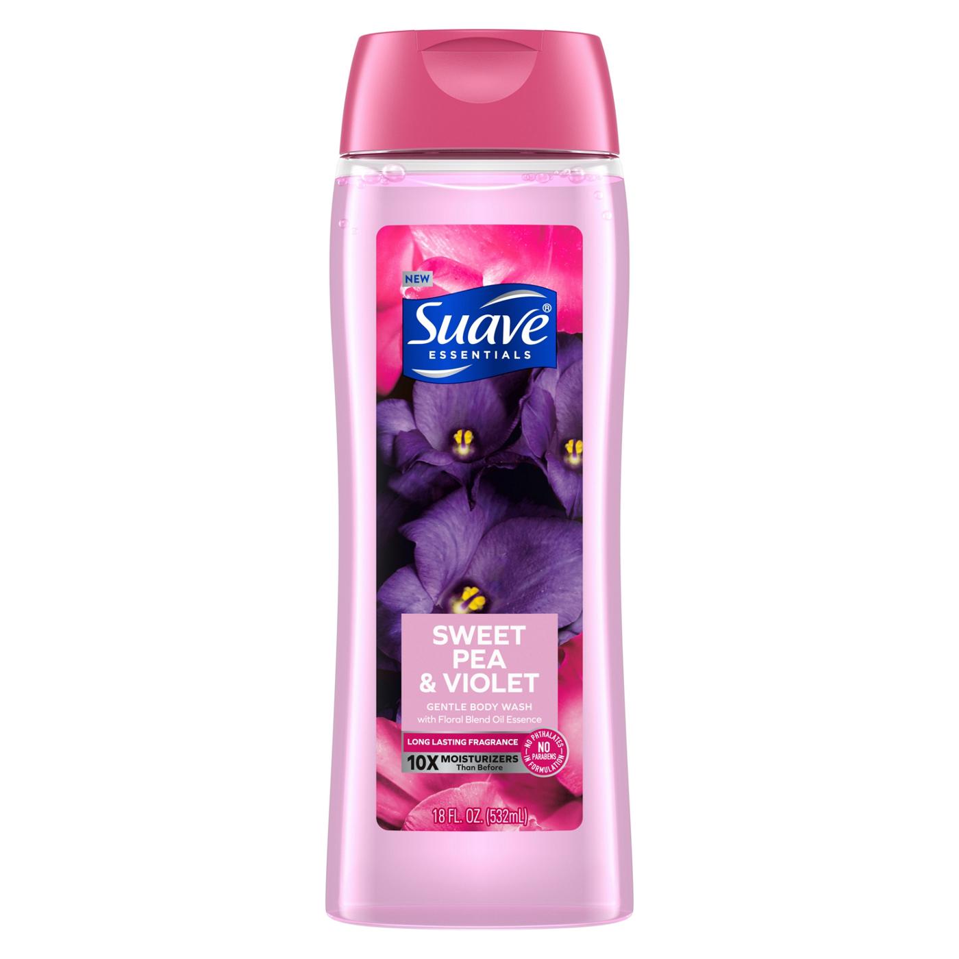 Suave Essentials Gentle Body Wash - Sweet Pea & Violet; image 1 of 3