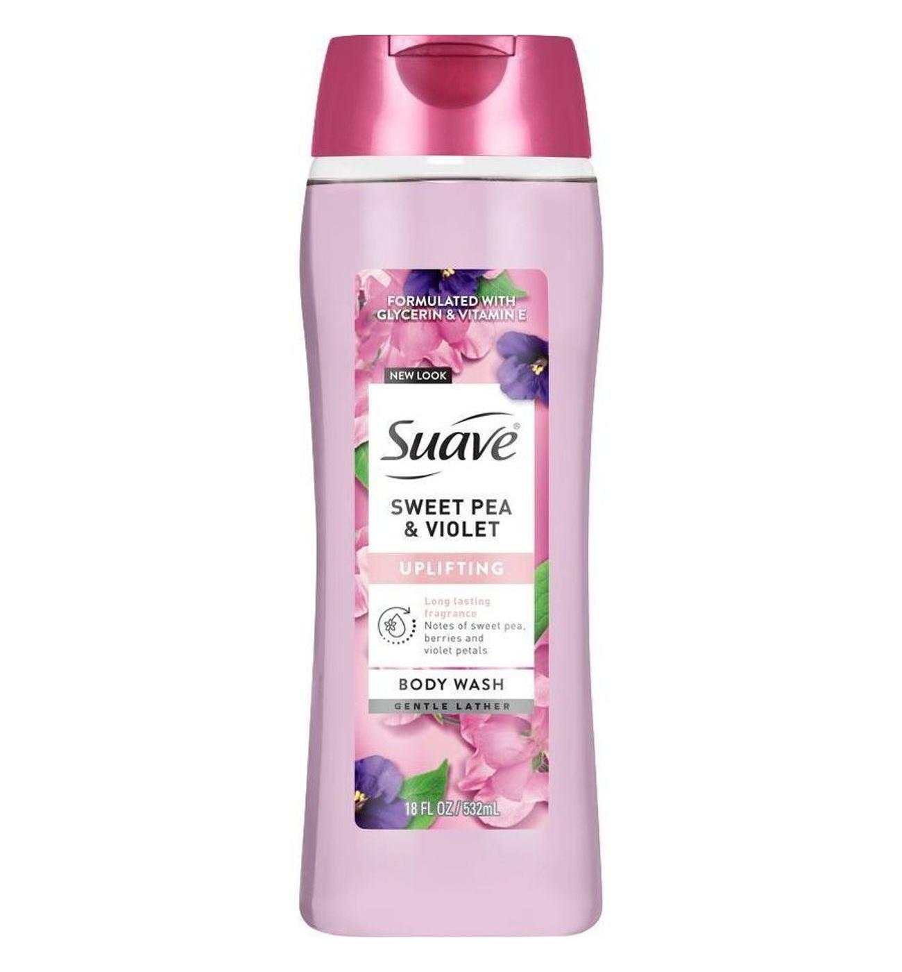 Suave Essentials Gentle Body Wash Sweet Pea & Violet Shop Body wash at HEB