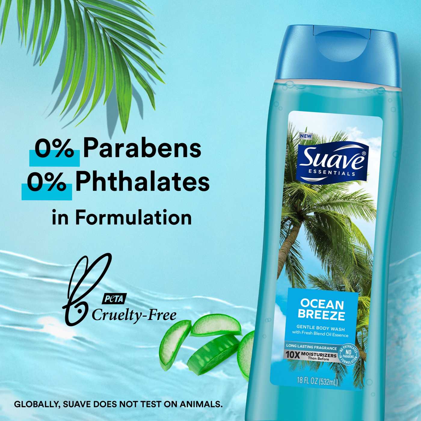 Suave Essentials Gentle Body Wash Ocean Breeze Shop Body wash at HEB