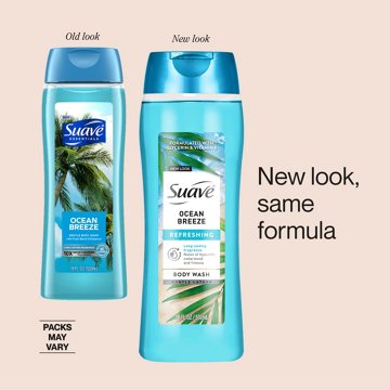 Suave Refreshing Body Wash - Ocean Breeze, 18 oz