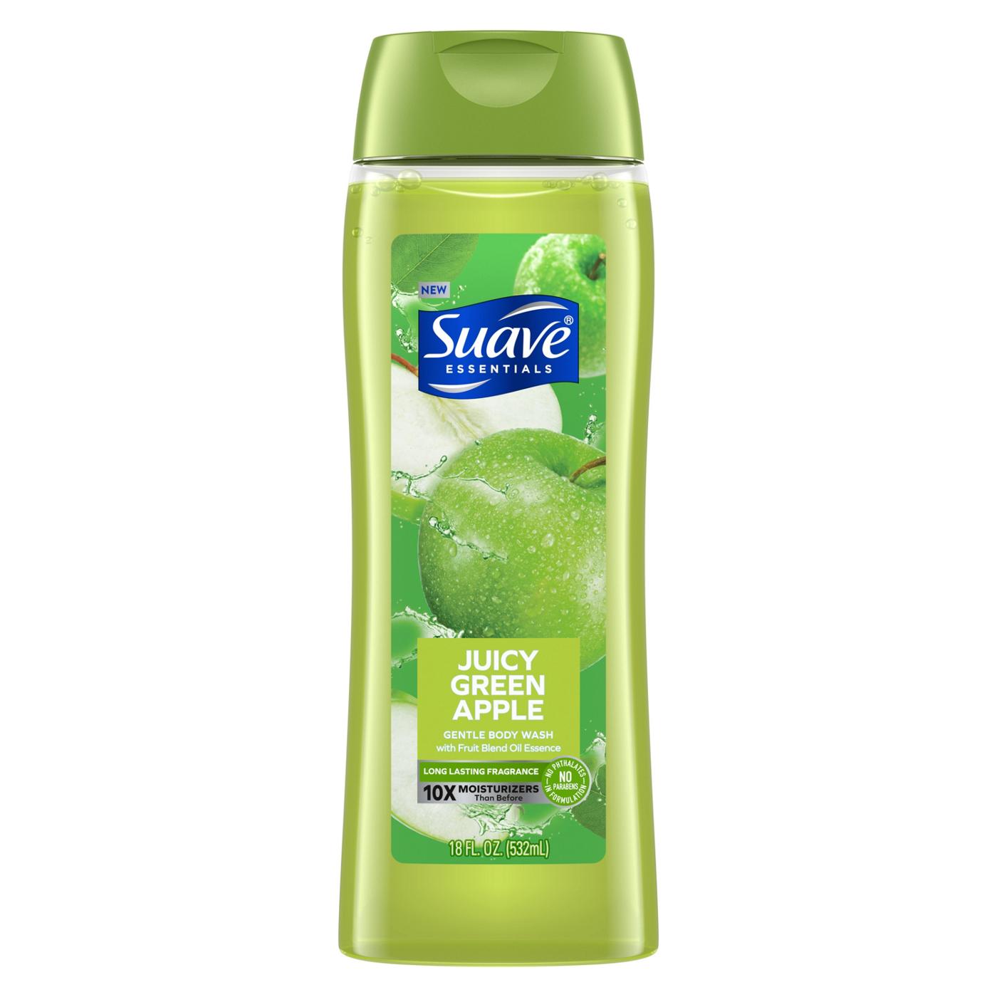 Suave Essentials Gentle Body Wash - Juicy Green Apple; image 1 of 7