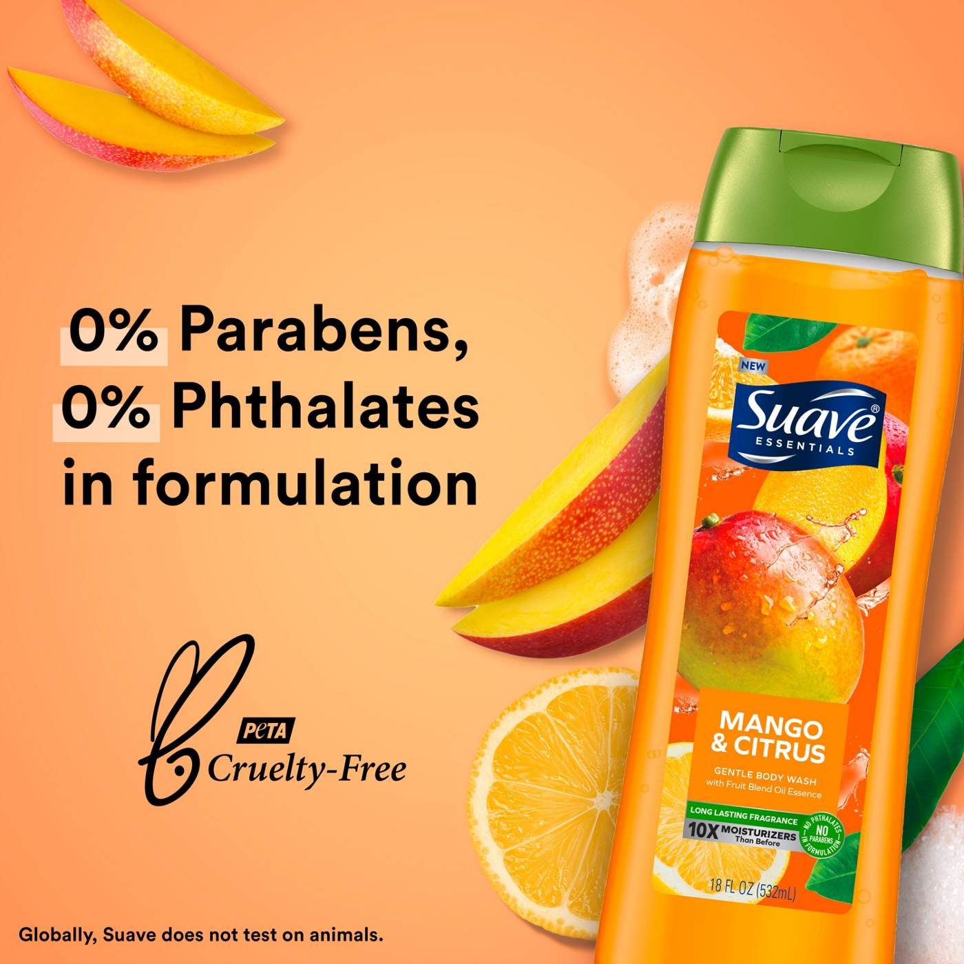 Suave Essentials Gentle Body Wash - Mango & Citrus; image 4 of 7