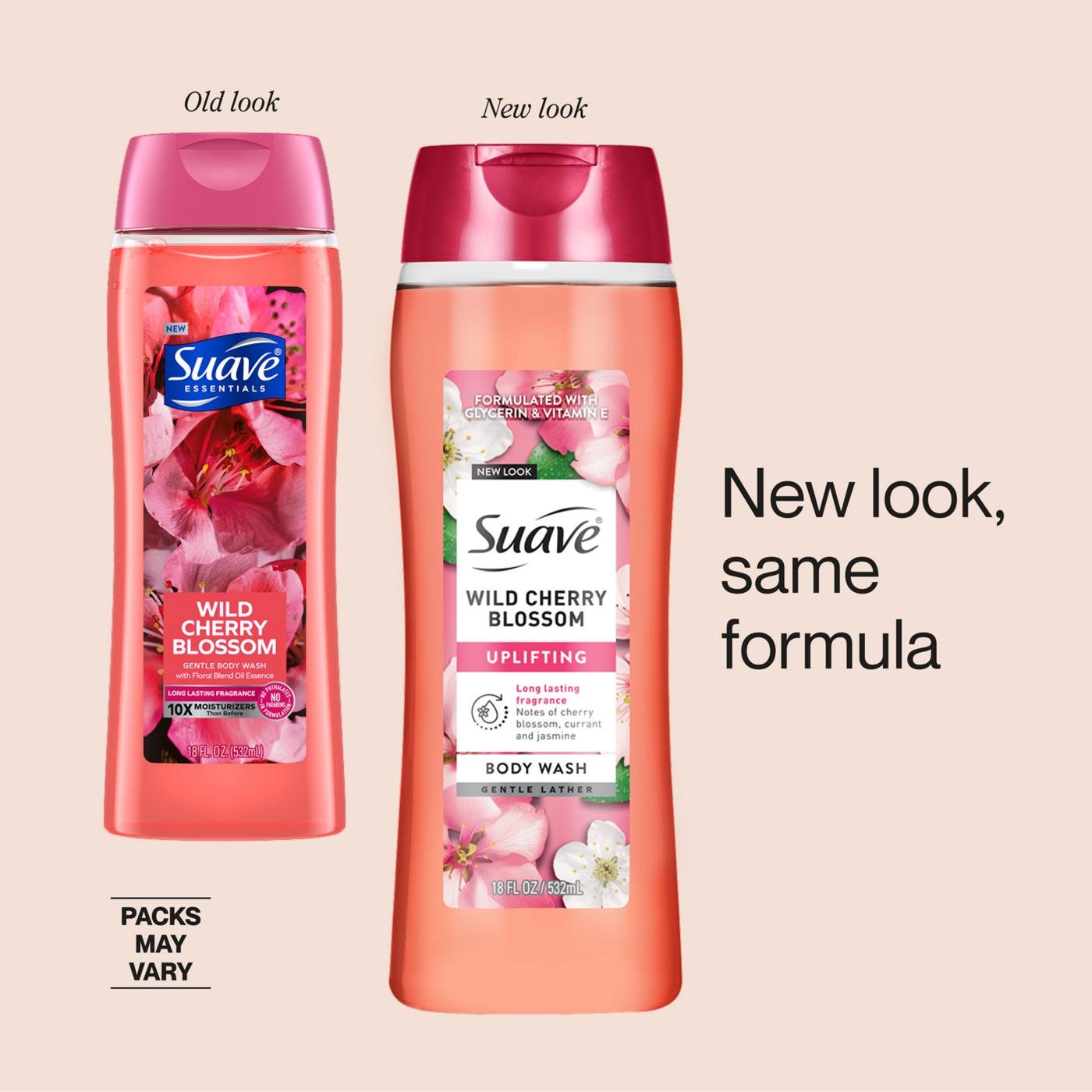 Suave Uplifting Body Wash - Wild Cherry Blossom; image 7 of 8