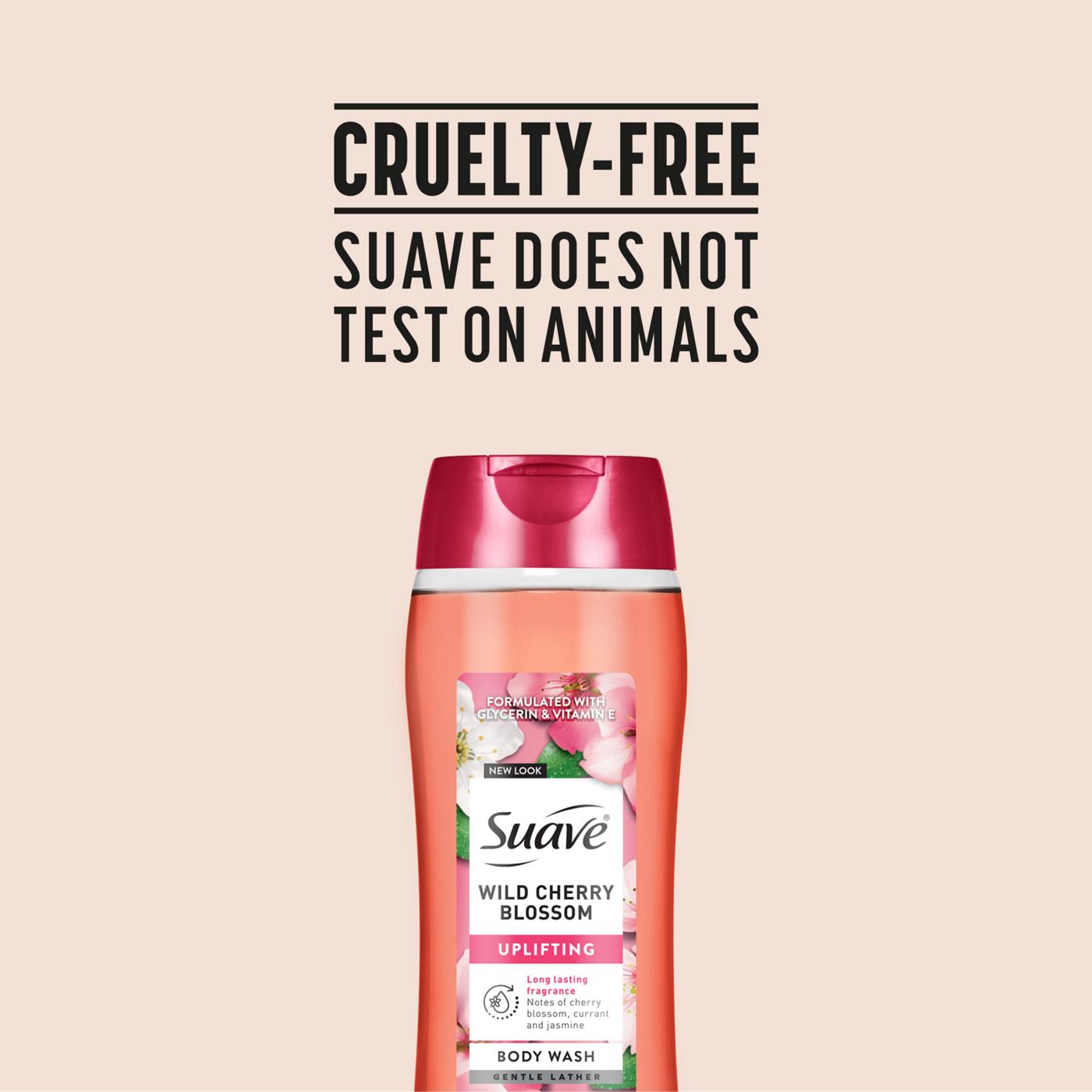 Suave Uplifting Body Wash - Wild Cherry Blossom; image 8 of 8