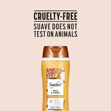Suave Soothing Body Wash - Milk & Honey, 18 oz